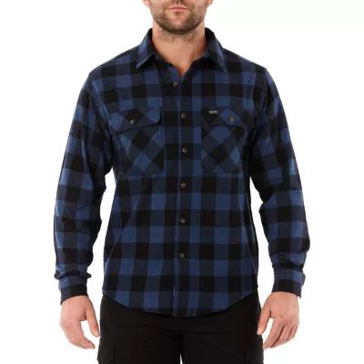 Smiths Workwear Mens Regular Fit Long Sleeve Flannel Shirt