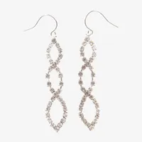 Vieste Rosa Crystal Infinity Drop Earrings