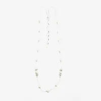 Vieste Rosa Simulated Pearl 18 Inch Link Illusion Necklace