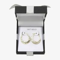 10K Gold 19.3mm Round Hoop Earrings