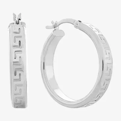 Sterling Silver 25mm Hoop Earrings