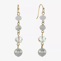Liz Claiborne Simulated Pearl Drop Earrings