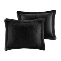 Intelligent Design Leena Shaggy Fur Duvet Cover Set