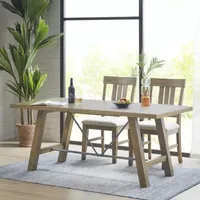 INK+IVY Sonoma Kitchen Collection Rectangular Wood-Top Dining Table