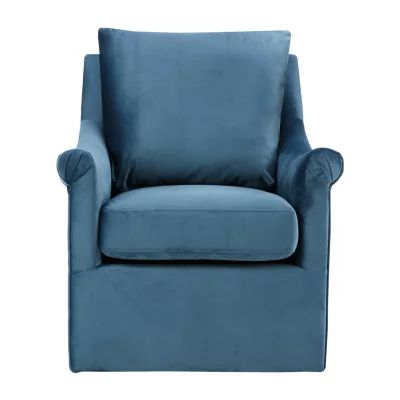 Madison Park Morton Upholstered Swivel Armchair