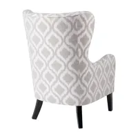 Madison Park Leda Winged Back Upholstered Armchair