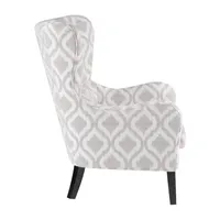 Madison Park Leda Winged Back Upholstered Armchair