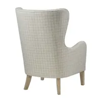 Madison Park Leda Winged Back Upholstered Armchair