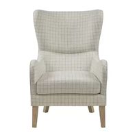 Madison Park Leda Winged Back Upholstered Armchair