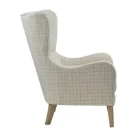 Madison Park Leda Winged Back Upholstered Armchair