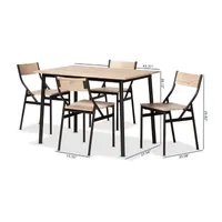 Carmen 5-pc. Square Dining Set