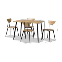 Gianetta 5-pc. Square Dining Set