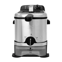 Kalorik® 3.2 Quart Deep Fryer with Oil Filtration Stainless Steel