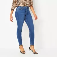 Bold Elements Womens Mid Rise Skinny Fit Jean