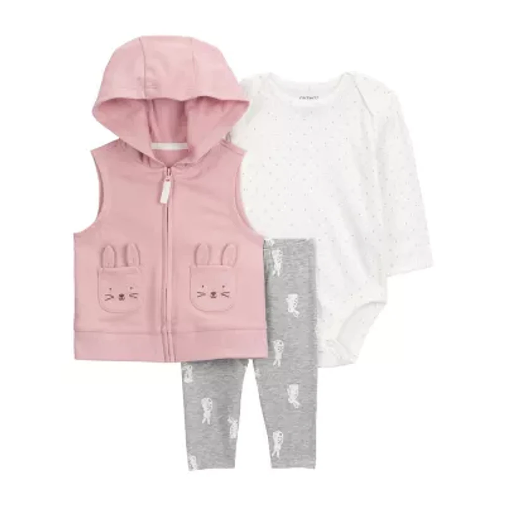 Carter's Baby Girls 3-pc. Pant Set