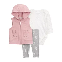 Carter's Baby Girls 3-pc. Pant Set