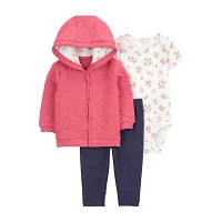 Carter's Baby Girls 3-pc. Pant Set