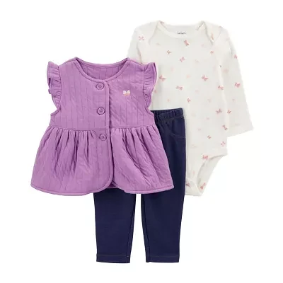 Carter's Baby Girls 3-pc. Pant Set