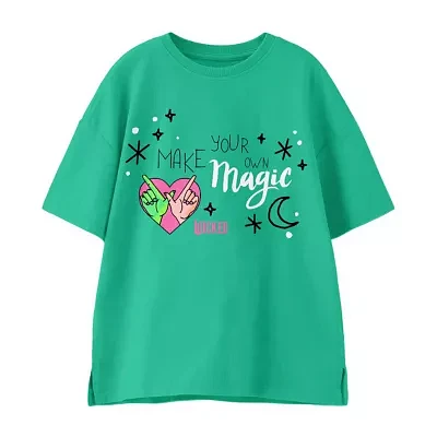 Big Girls Crew Neck Short Sleeve Graphic T-Shirt