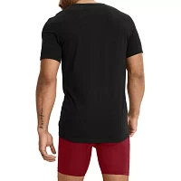 Jockey Cotton Stretch Mens 3 Pack Short Sleeve Crew Neck T-Shirt