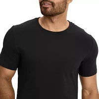 Jockey Cotton Stretch Mens 3 Pack Short Sleeve Crew Neck T-Shirt