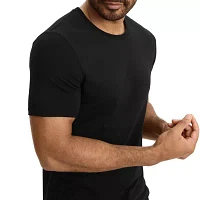 Jockey Cotton Stretch Mens 3 Pack Short Sleeve Crew Neck T-Shirt