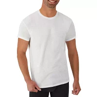 Hanes Cotton Fresh Iq Bonus Pack Mens 5 Short Sleeve Crew Neck T-Shirt