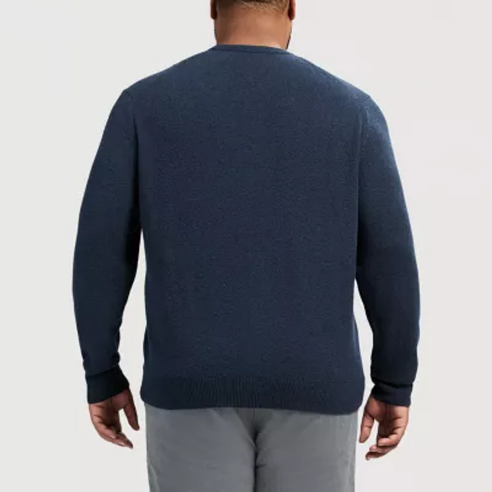 IZOD Soft Touch Big and Tall Mens Crew Neck Long Sleeve Sweatshirt