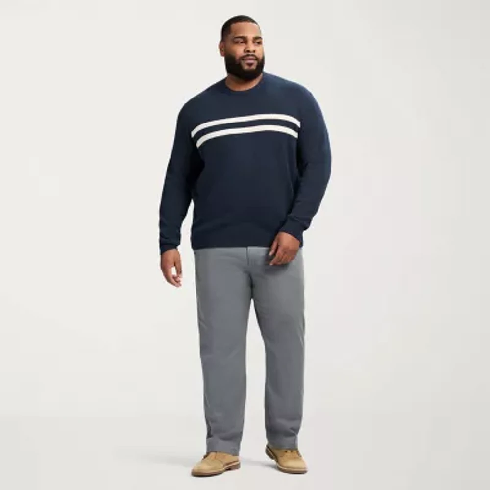 IZOD Soft Touch Big and Tall Mens Crew Neck Long Sleeve Sweatshirt
