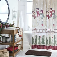 Avanti Snowman Gathering Shower Curtain