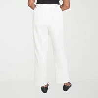 Alfred Dunner Copenhagen Womens Comfort Waistband Straight Corduroy Pant