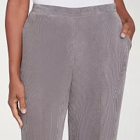 Alfred Dunner Copenhagen Womens Comfort Waistband Straight Corduroy Pant