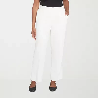 Alfred Dunner Copenhagen Womens Comfort Waistband Straight Corduroy Pant