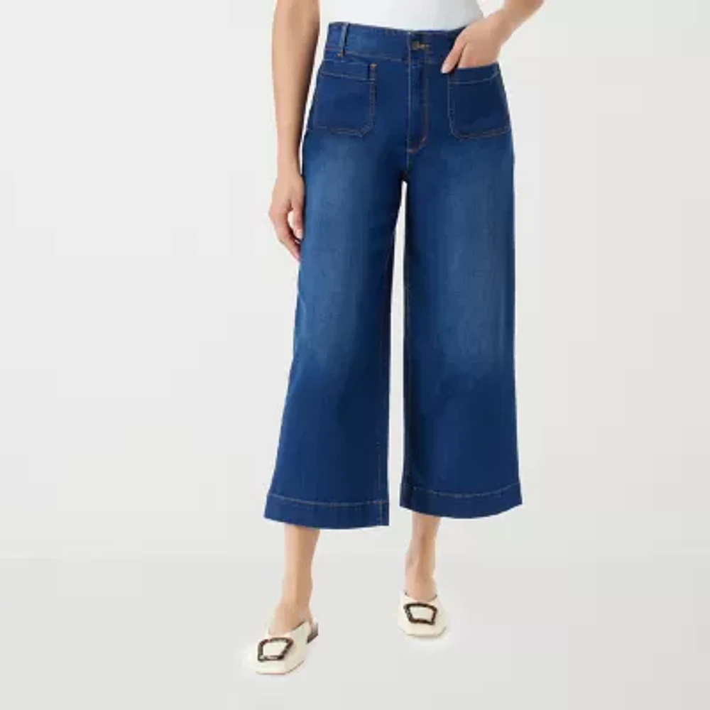 Gloria Vanderbilt Womens High Rise Modern Fit Cropped Pant