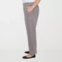 Alfred Dunner Copenhagen Womens Comfort Waistband Straight Corduroy Pant