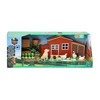 New Ray Chicken N Gardening Play Set