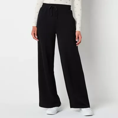 Arizona Scuba Womens Wide Leg Drawstring Pants - Juniors