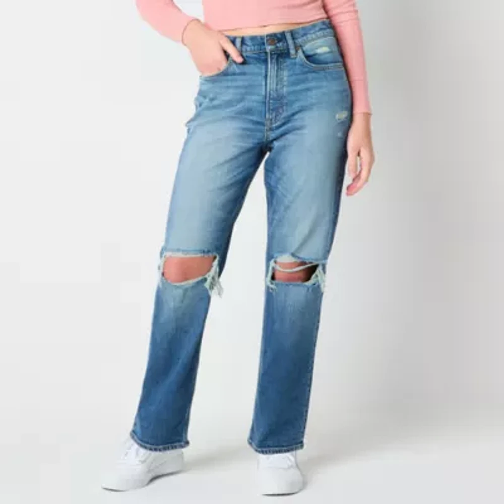 Arizona Juniors Womens Highest Rise Straight Leg Jean