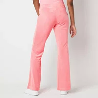 Juicy By Couture Womens Mid Rise Flare Track Pant-Juniors