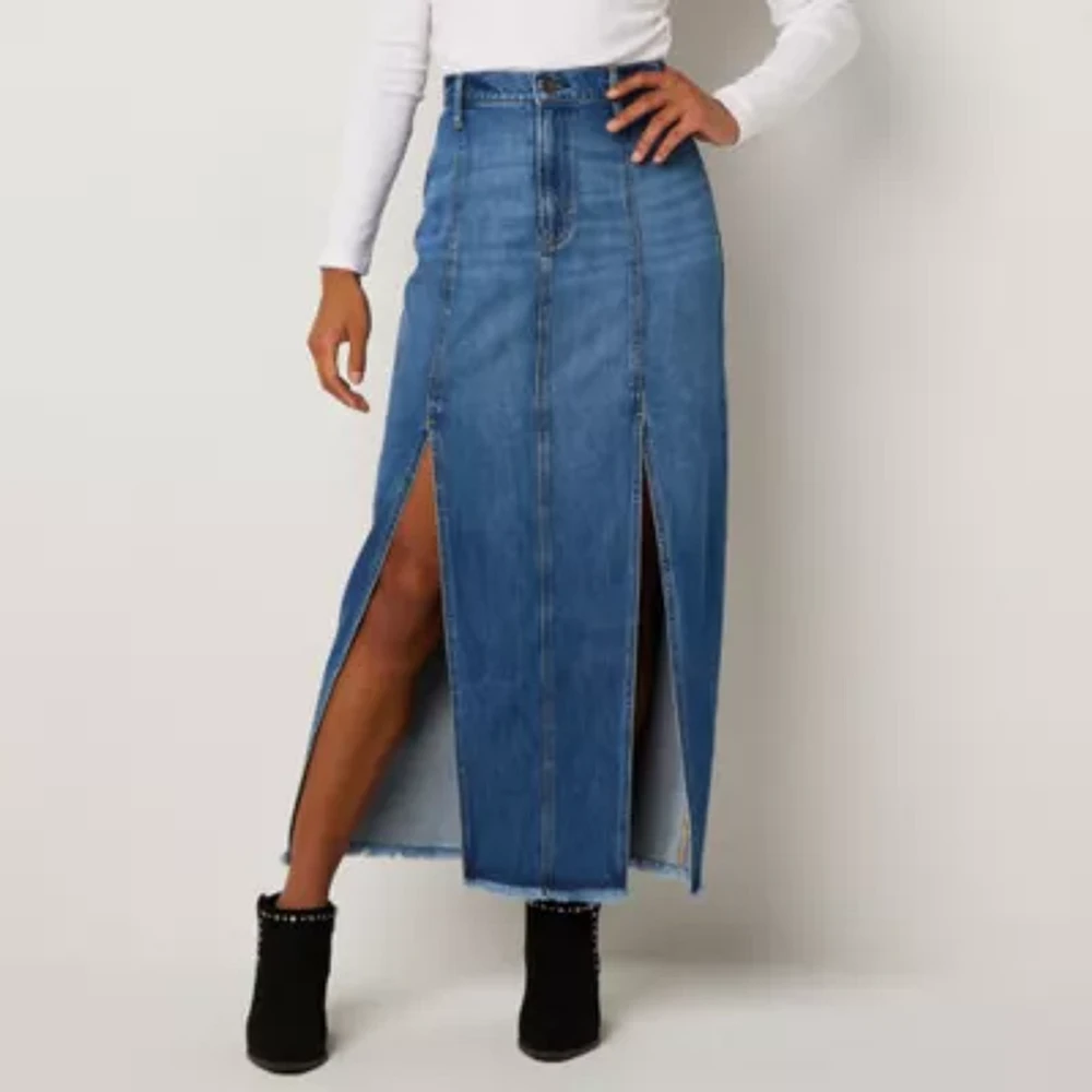 a.n.a Womens High Rise Maxi Skirt