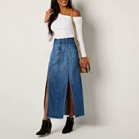 a.n.a Womens High Rise Maxi Skirt