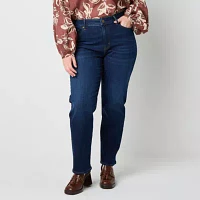 a.n.a Plus Womens High Rise Curvy Fit Jean