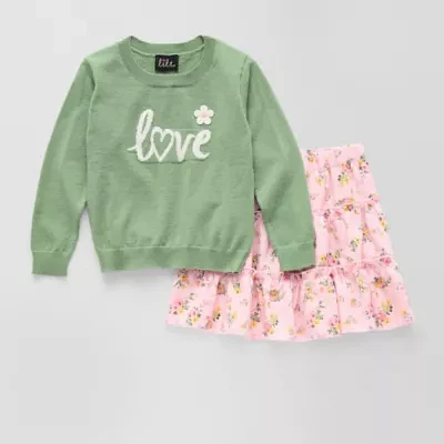 Lilt Toddler Girls 2-pc. Skirt Set