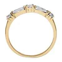 DiamonArt® 2MM 1 CT. T.W. White Cubic Zirconia 14K Gold Over Silver Band