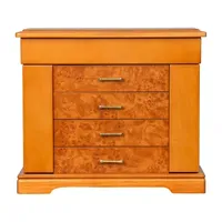 Mele and Co Greta Oak-Finish Jewelry Box