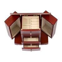 Mele and Co Elaena Mahogany-Finish Jewelry Box