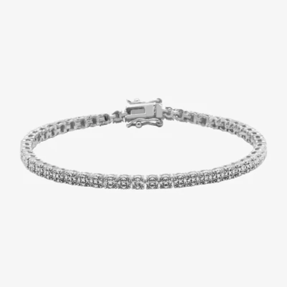 Sparkle Allure Diamond Accent Silver Over Bronze 7.25 Inch Tennis Bracelet