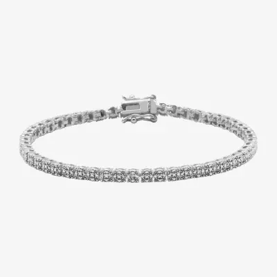 Sparkle Allure Diamond Accent Silver Over Bronze 7.25 Inch Tennis Bracelet