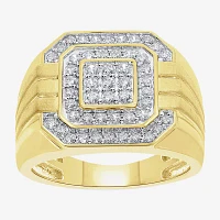 Mens / CT. T.W. Natural Diamond 10K Gold Fashion Ring