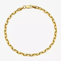 14K Gold Inch Hollow Link Chain Bracelet